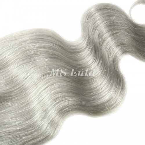 4X4 Silver Grey Virgin Hair Body Wave Lace Closure | Human Hair Wig | Lace Front
